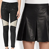Ladies Leather Skirt and Pants